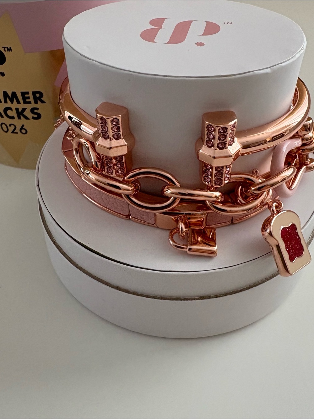 Bomb Party Summer Stack26 Breakfast Club ST11110 Rose Gold Plating